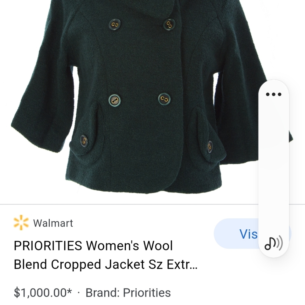 Priototies Women' Cropped Jacket, Size L - Picture 16 of 16